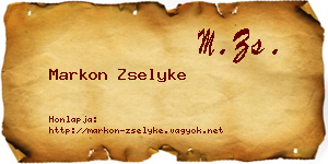 Markon Zselyke névjegykártya